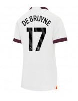 Manchester City Kevin De Bruyne #17 Venkovní Dres pro Dámské 2023-24 Krátký Rukáv
